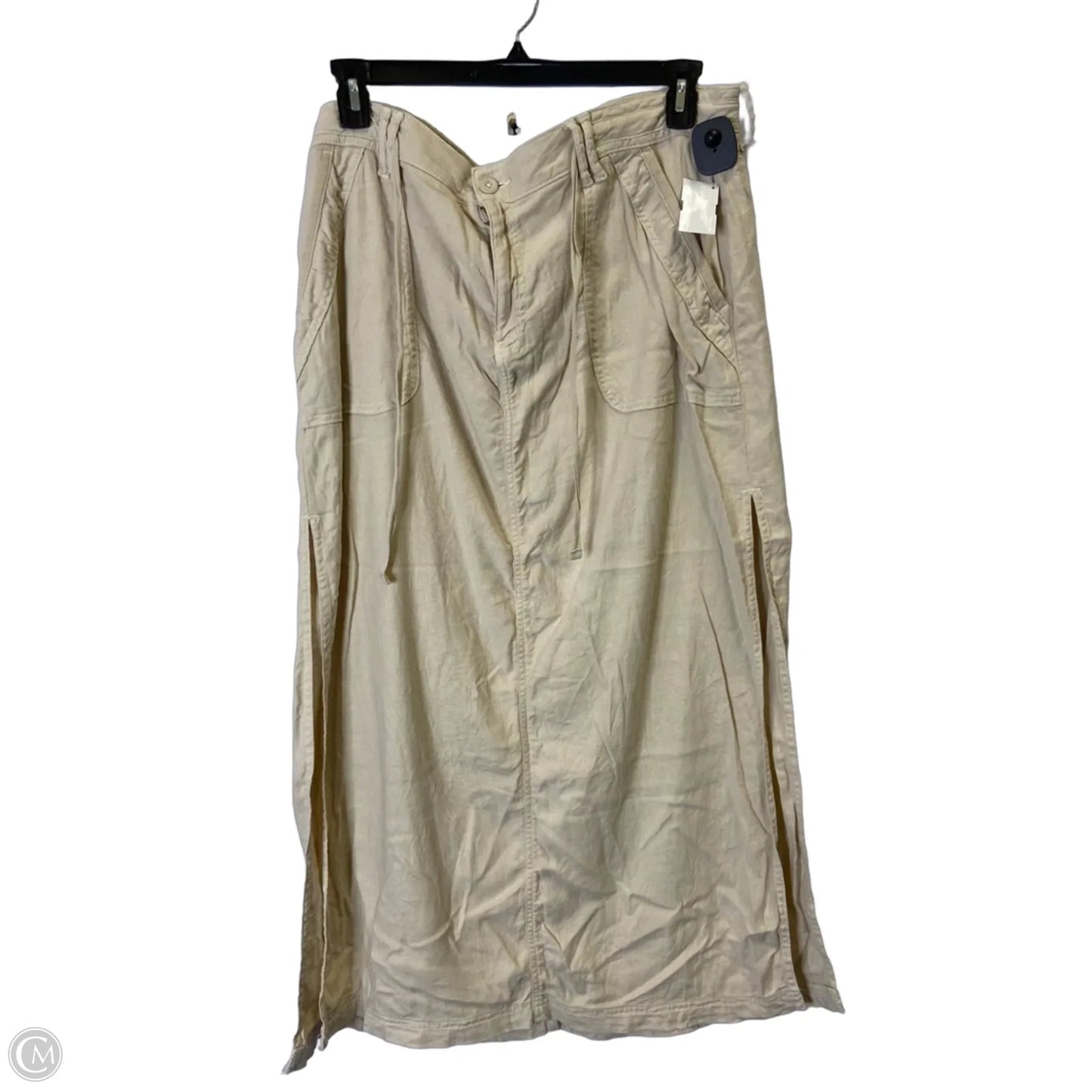 Skirt Maxi By American Eagle In Cream, Size: 18