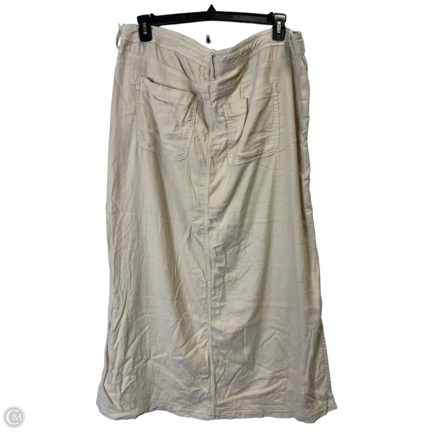Skirt Maxi By American Eagle In Cream, Size: 18