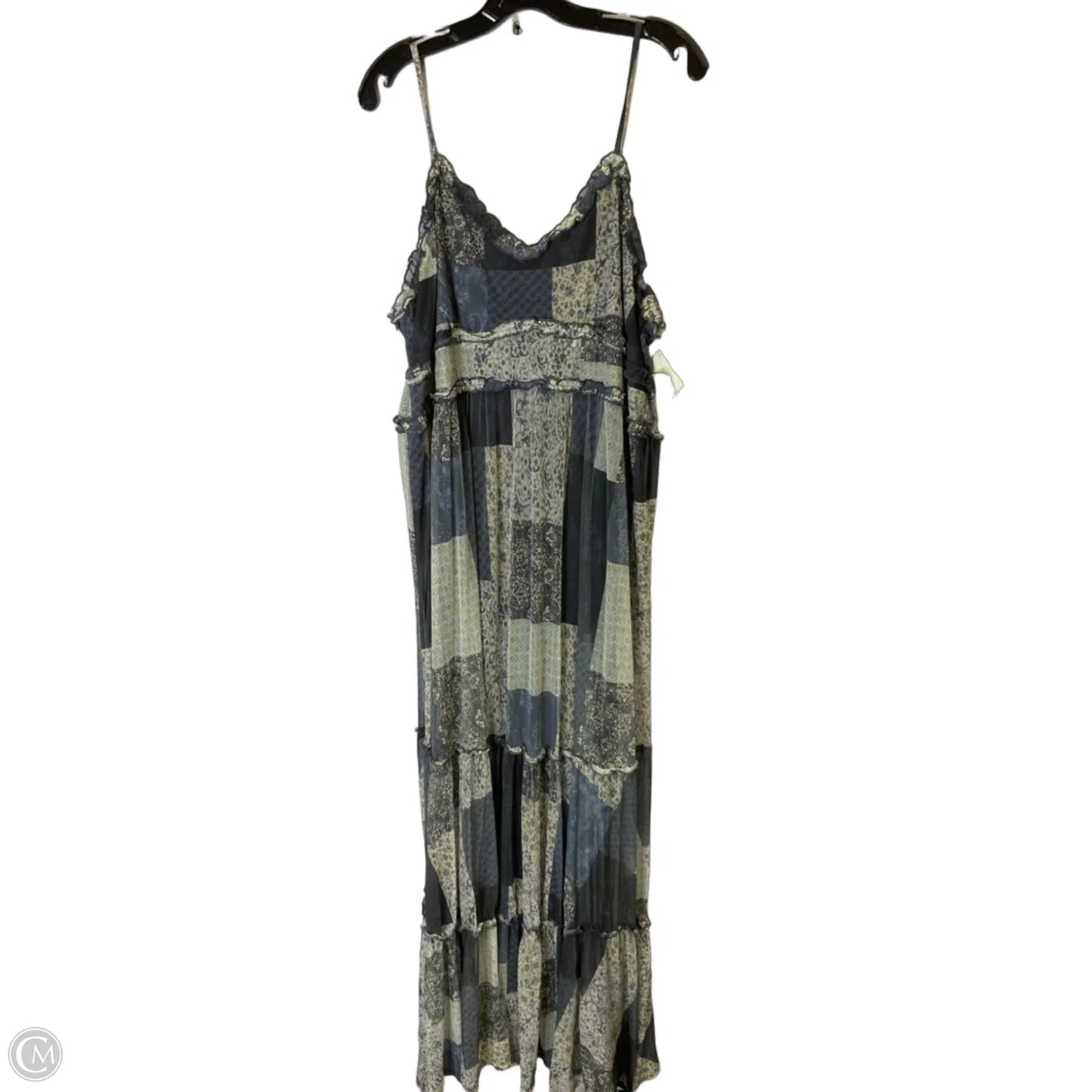 Dress Casual Maxi By Arizona In Blue, Size: Xxl