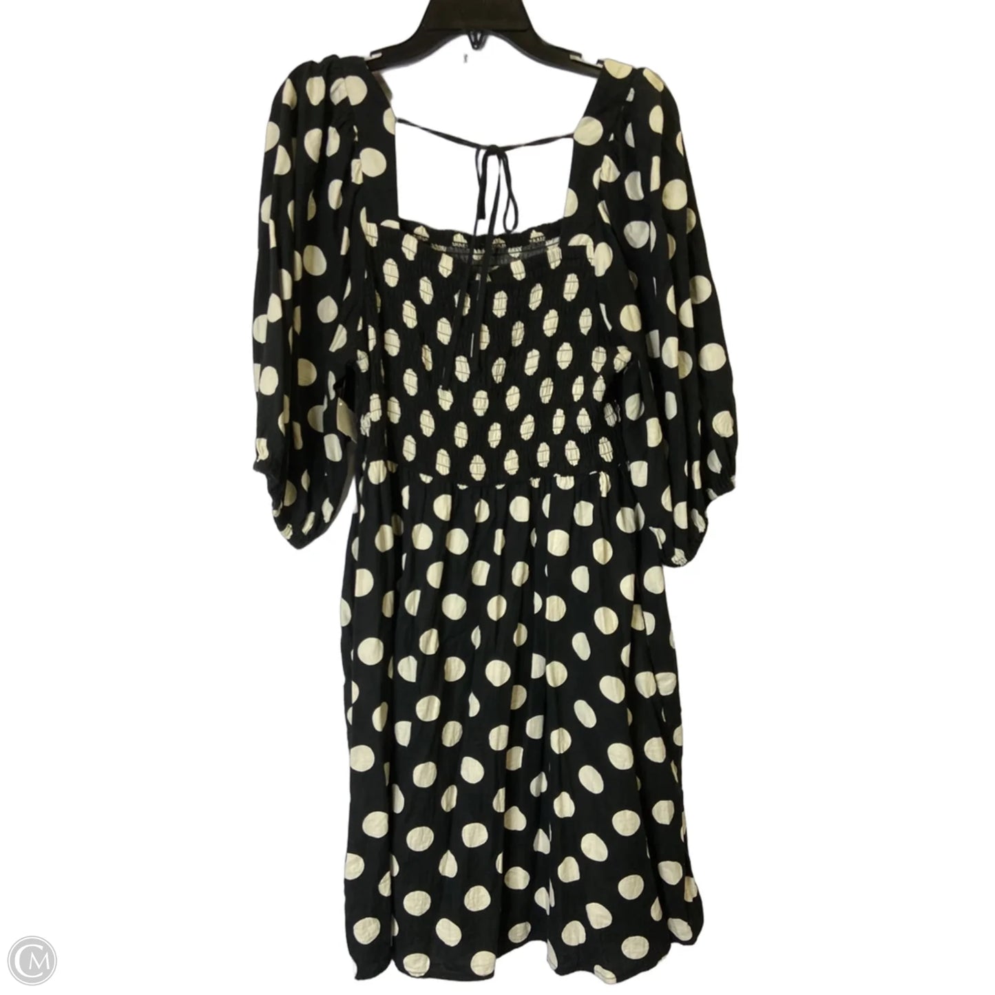 Dress Casual Short By Ava & Viv In Polkadot Pattern, Size: 10