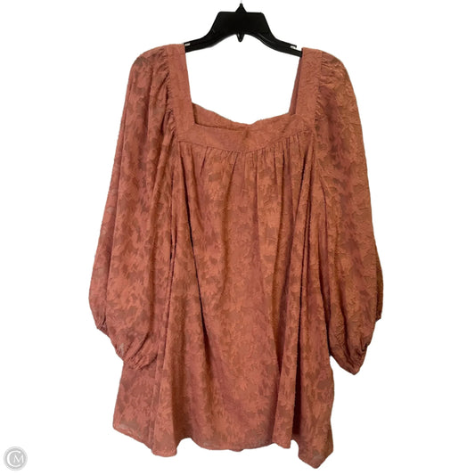 Top Long Sleeve By Lc Lauren Conrad In Pink, Size: 4x