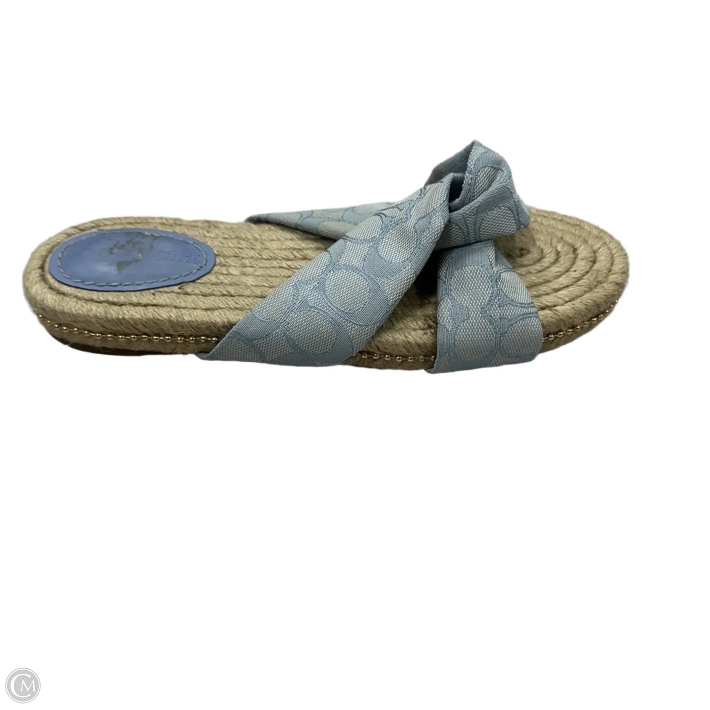 Sandals Designer By Coach In Blue, Size: 9