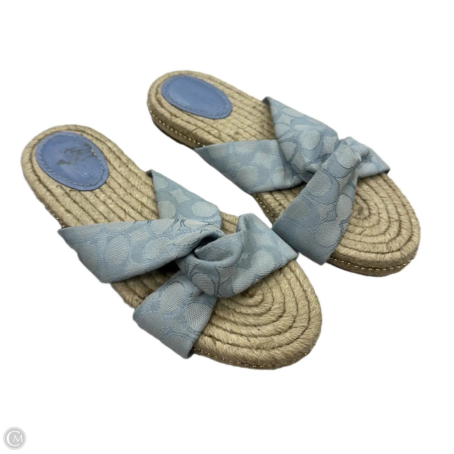 Sandals Designer By Coach In Blue, Size: 9