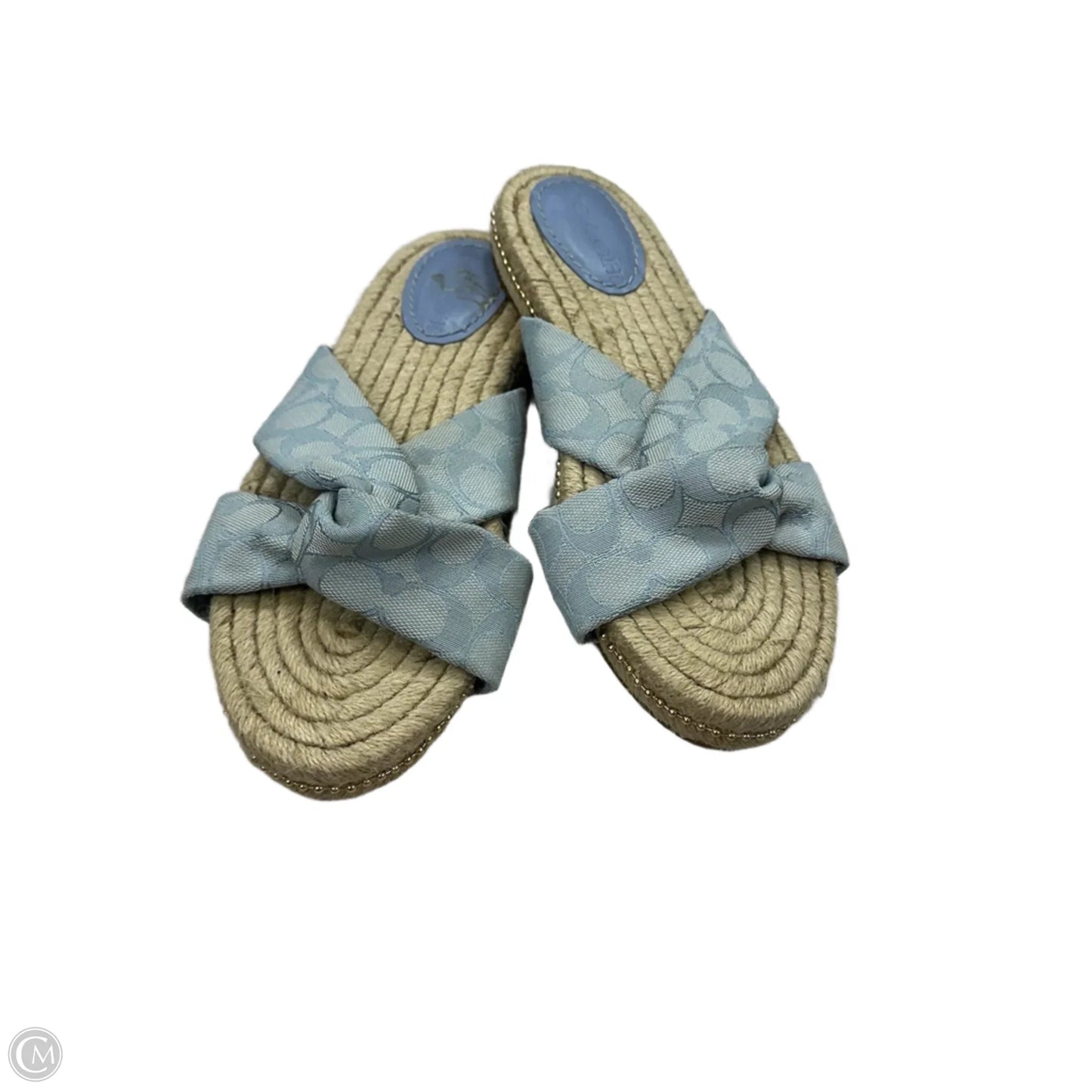 Sandals Designer By Coach In Blue, Size: 9
