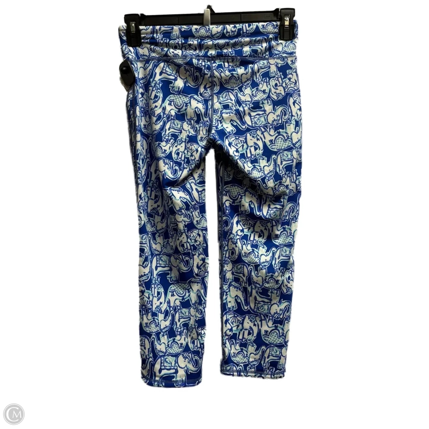 Athletic Leggings Capris By Lilly Pulitzer In Blue, Size: M