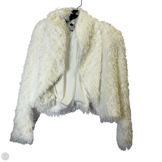 Sweater Cardigan By Eloquii In White, Size: 18