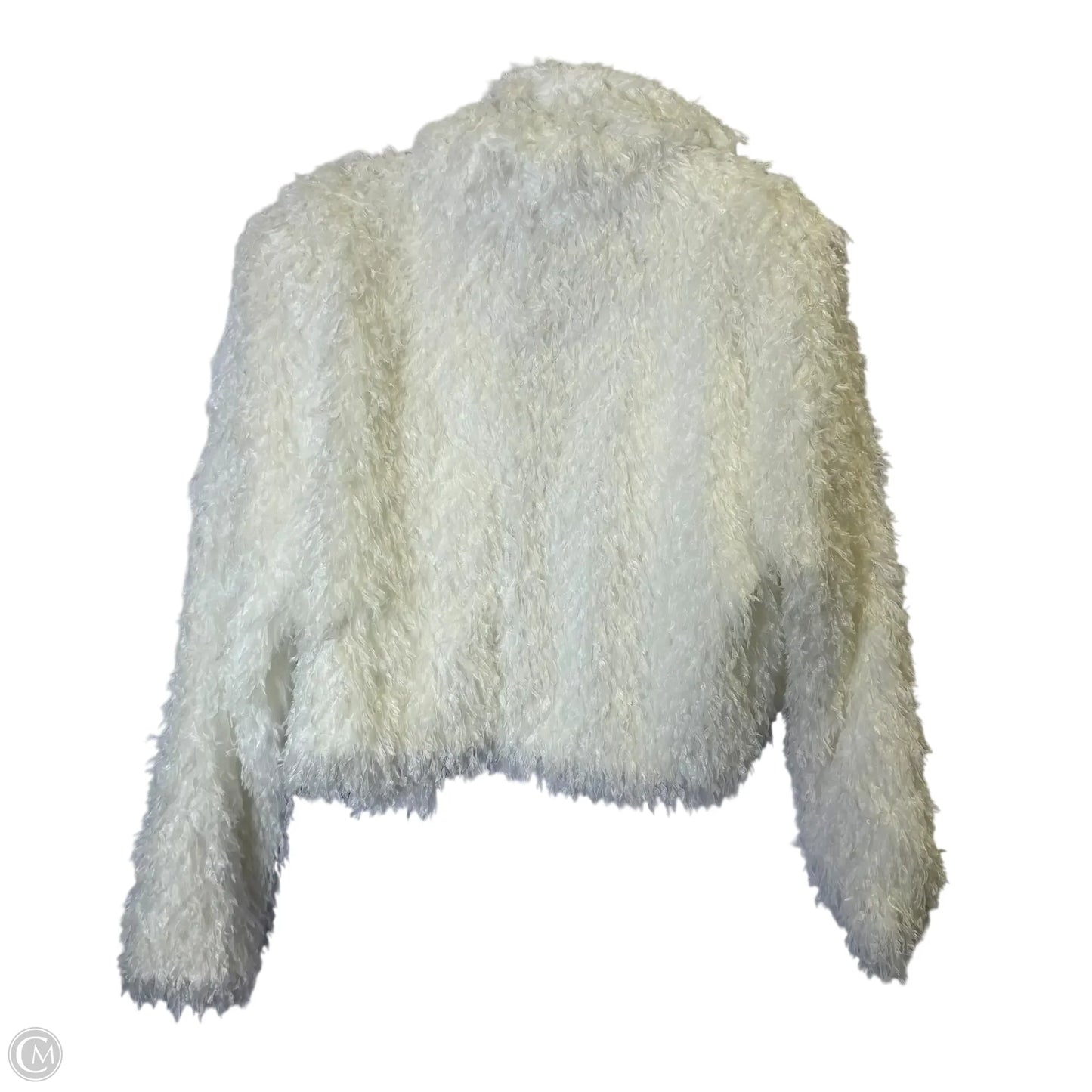Sweater Cardigan By Eloquii In White, Size: 18