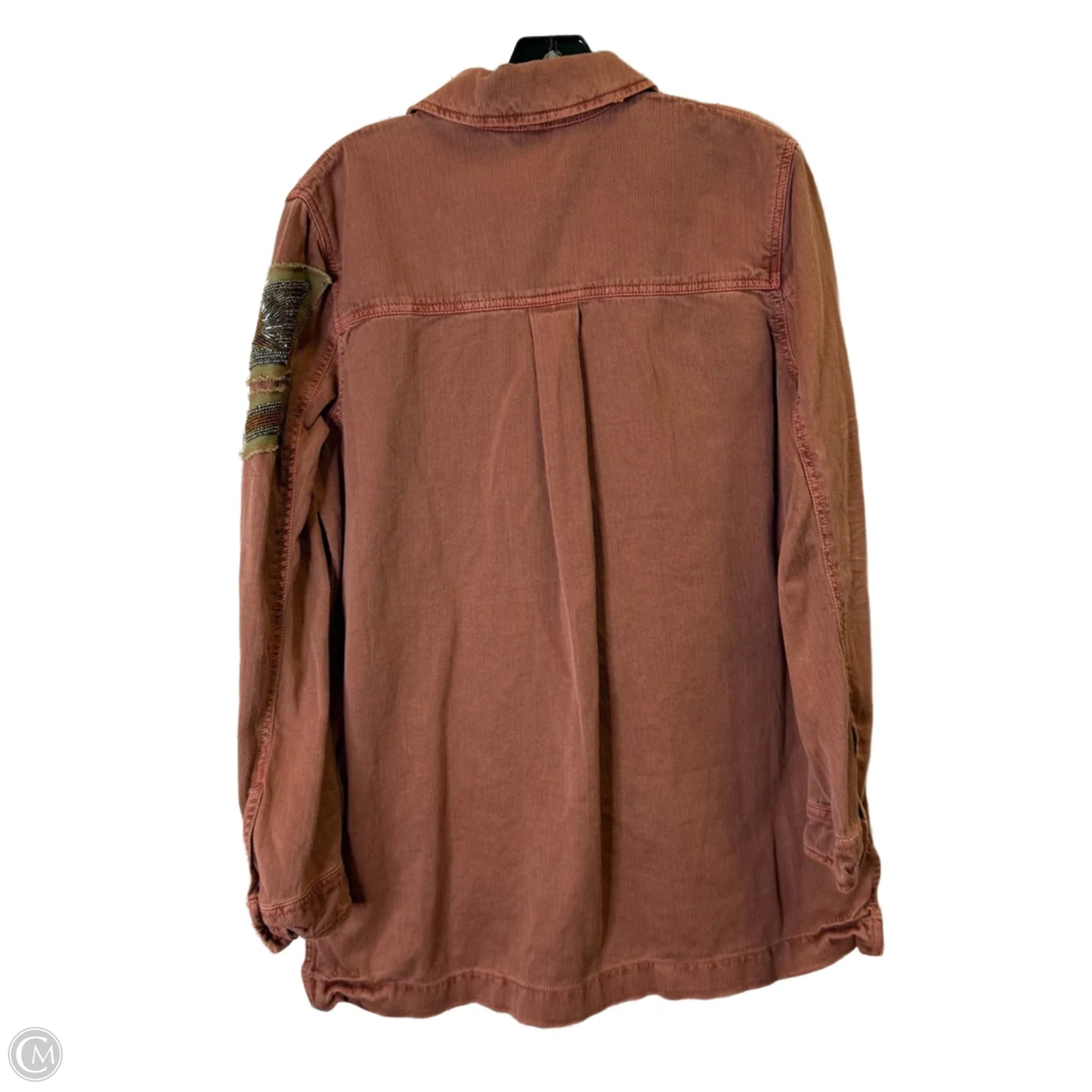 Jacket Shirt By Free People In Red, Size: S