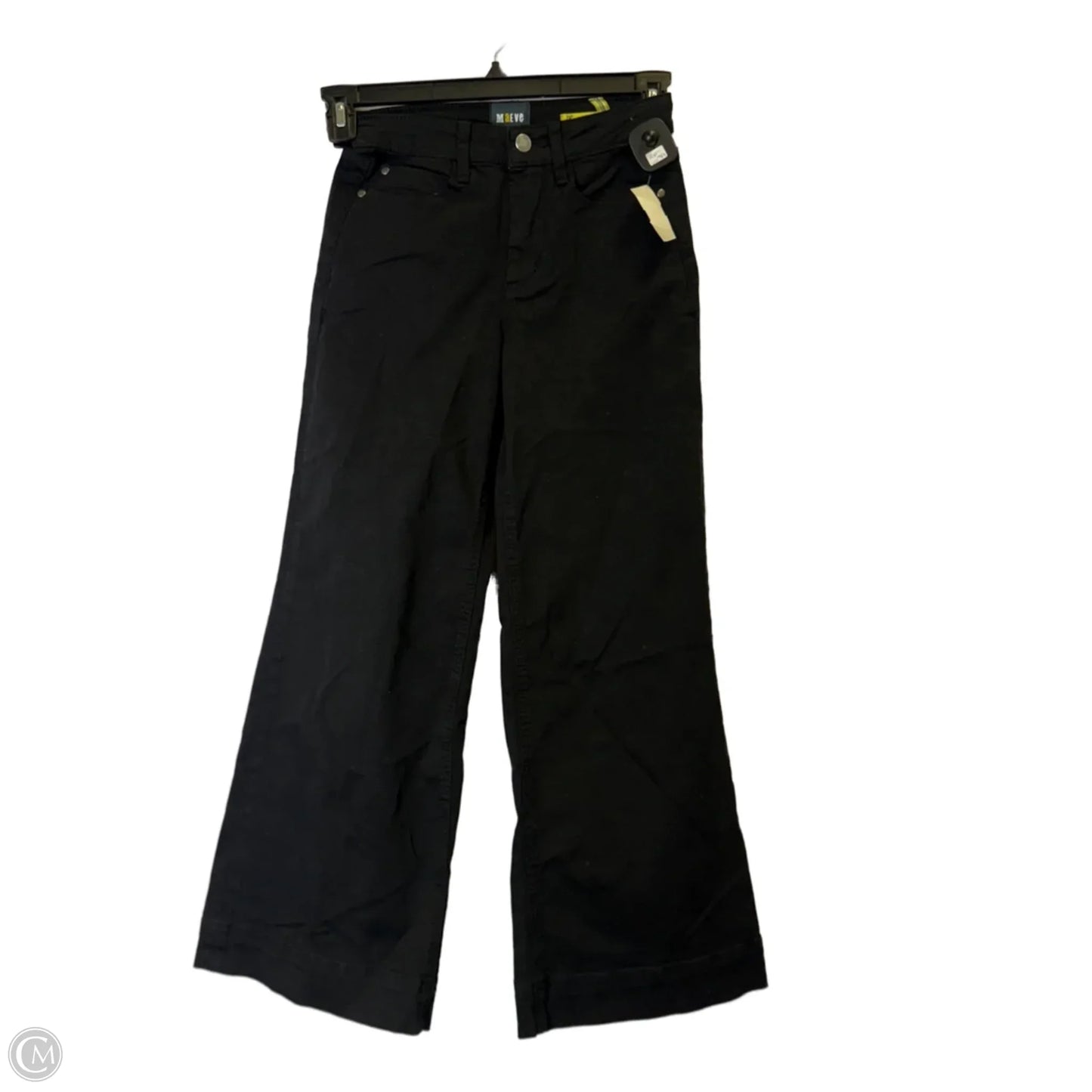 Jeans Wide Leg By Maeve In Black Denim, Size: 2p
