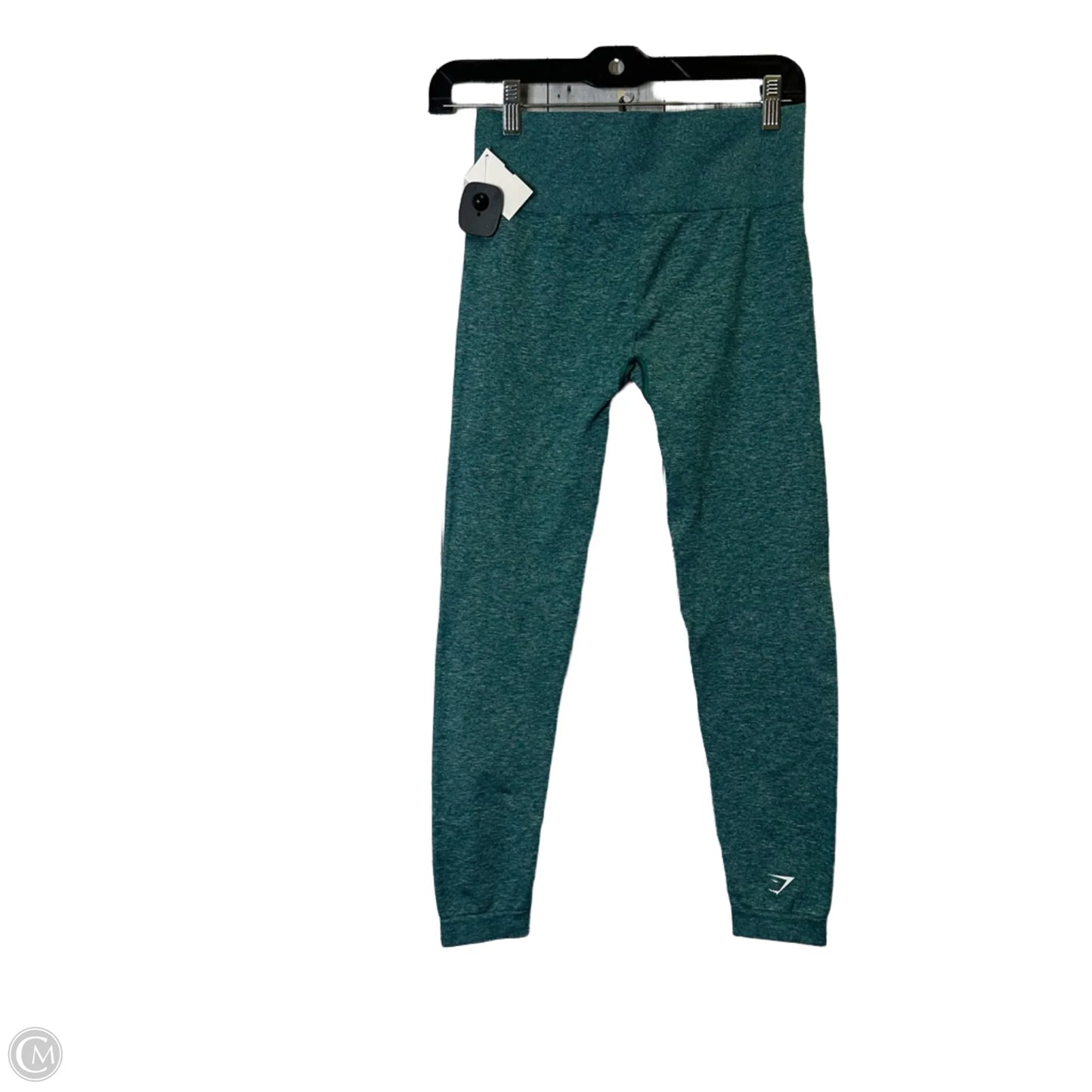 Athletic Leggings By Gym Shark In Teal, Size: M