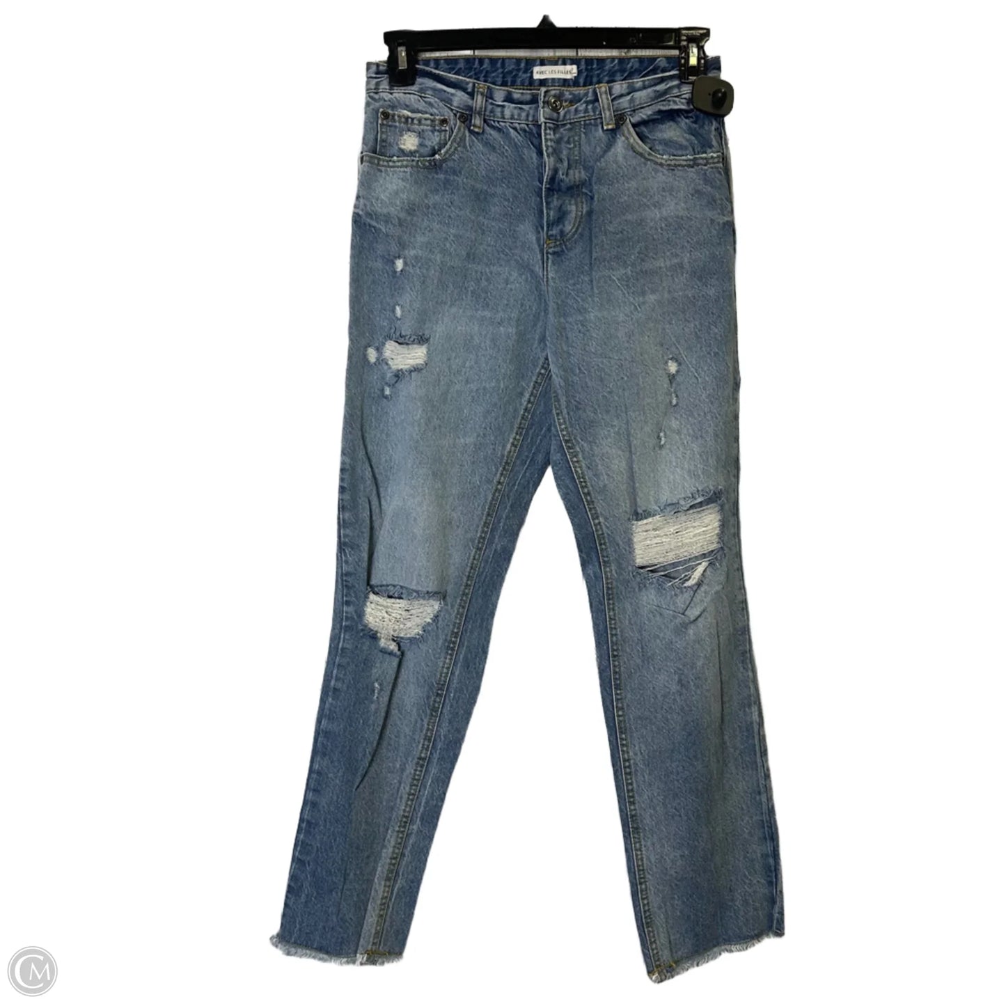 Jeans Straight By Avec Les Filles In Blue Denim, Size: 4