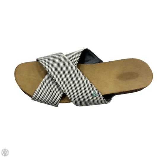 Sandals Flats By Dr Scholls In Black & Cream, Size: 6