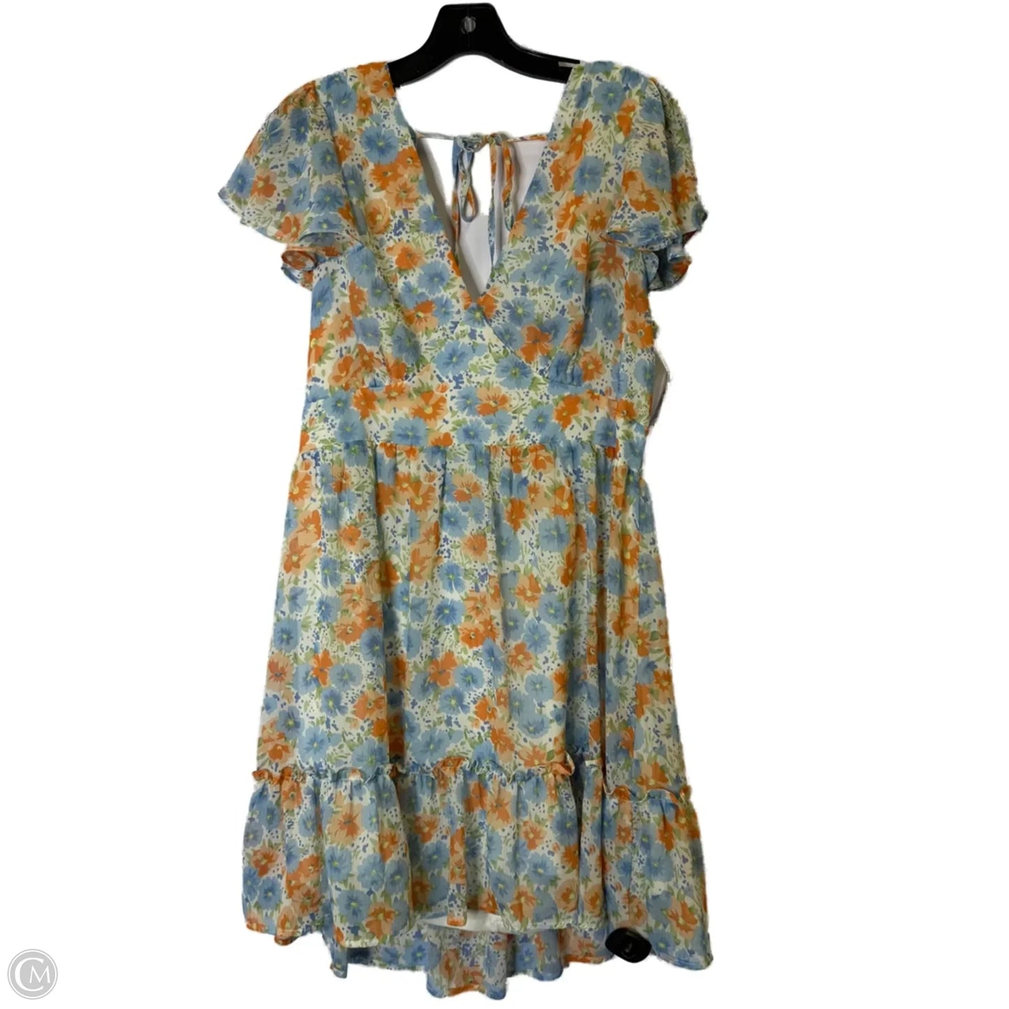 Dress Casual Short By Altard State In Blue & Orange, Size: Xl