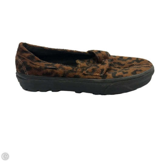 Shoes Flats By Vans In Animal Print, Size: 10