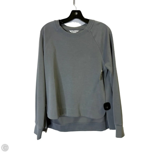 Athletic Top Long Sleeve Crewneck By Athleta In Grey, Size: M
