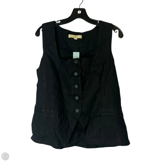 Vest Other By Loft In Black, Size: Mp