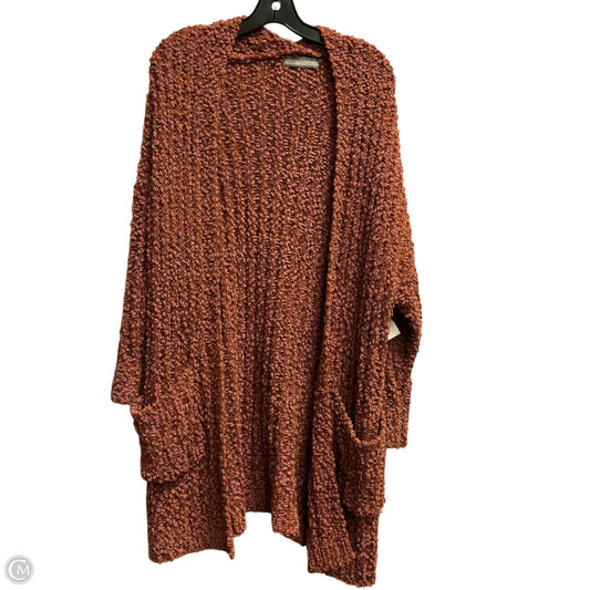 Sweater Cardigan By Clothes Mentor In Orange, Size: S