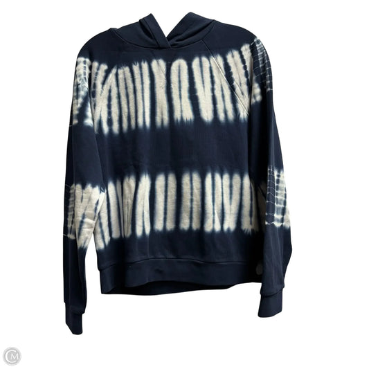Sweatshirt Hoodie By Madewell In Blue, Size: M