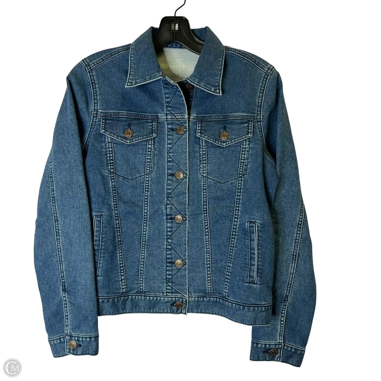 Jacket Denim By Gap In Blue, Size: S