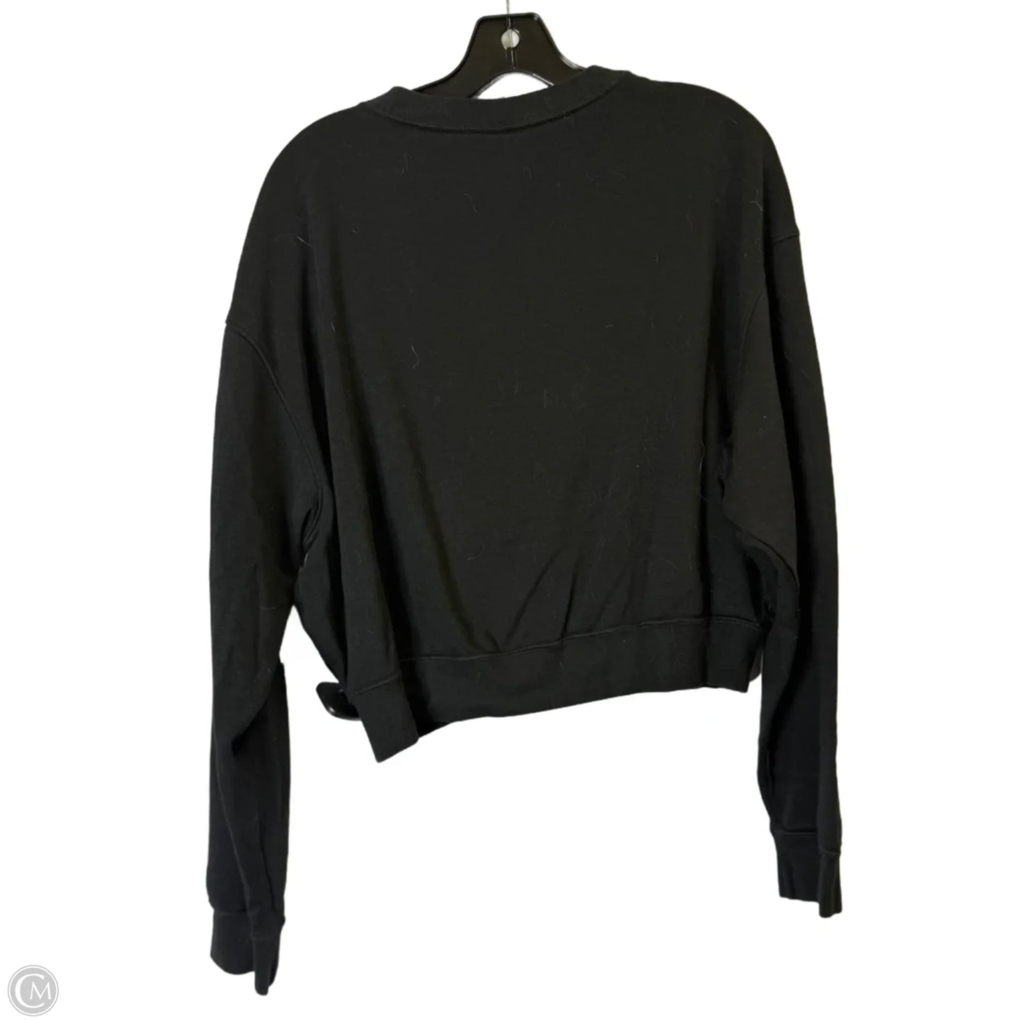 Athletic Sweatshirt Crewneck By Nike Apparel In Black, Size: M