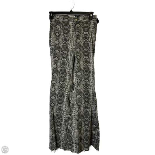 Jeans Flared By We The Free In Snakeskin Print, Size: 8