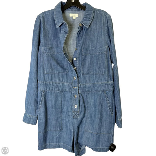 Romper By On 34th In Blue Denim, Size: 6