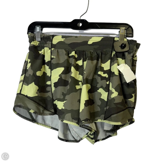 Athletic Shorts By Lululemon In Camouflage Print, Size: 10