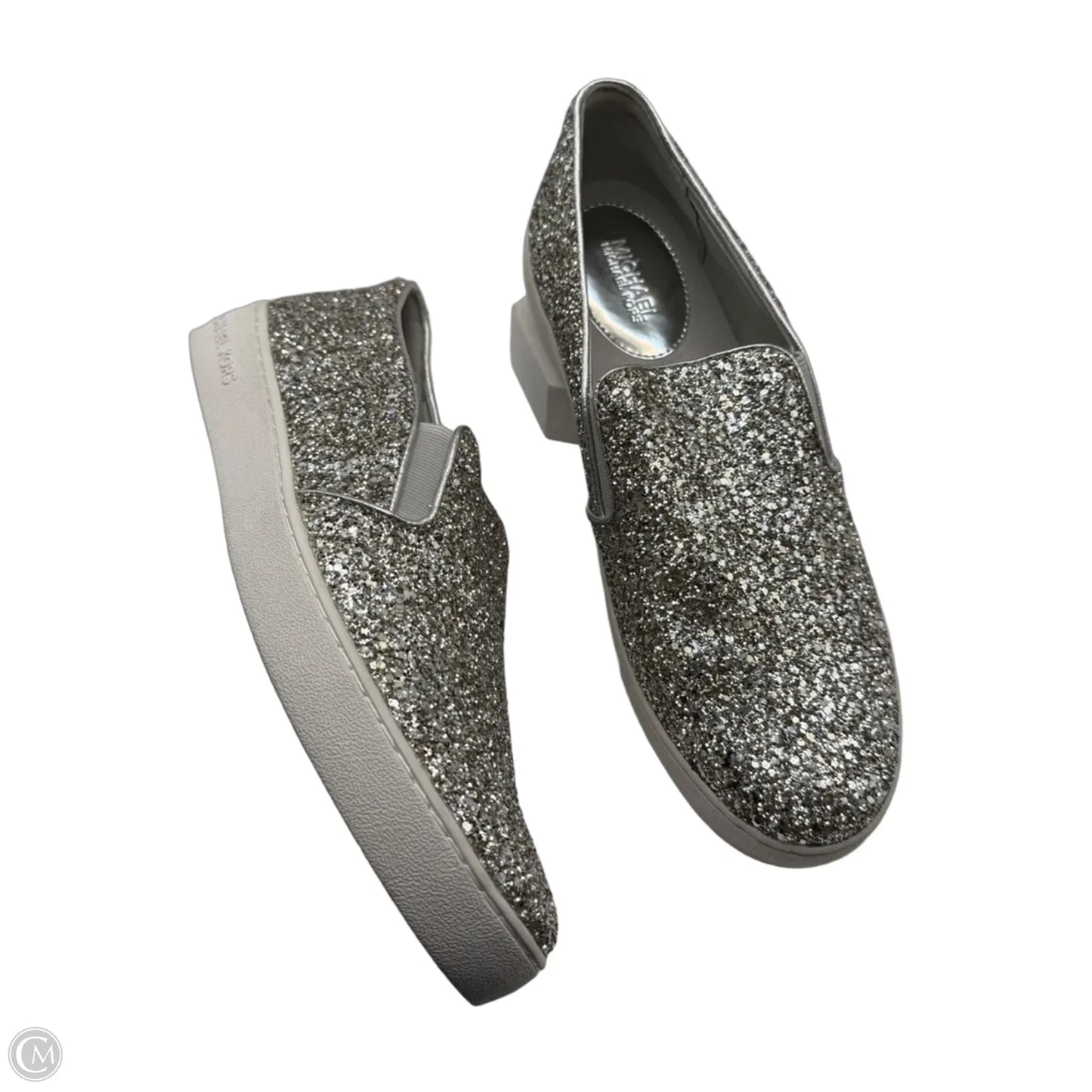 Shoes Designer By Michael By Michael Kors In Silver, Size: 10