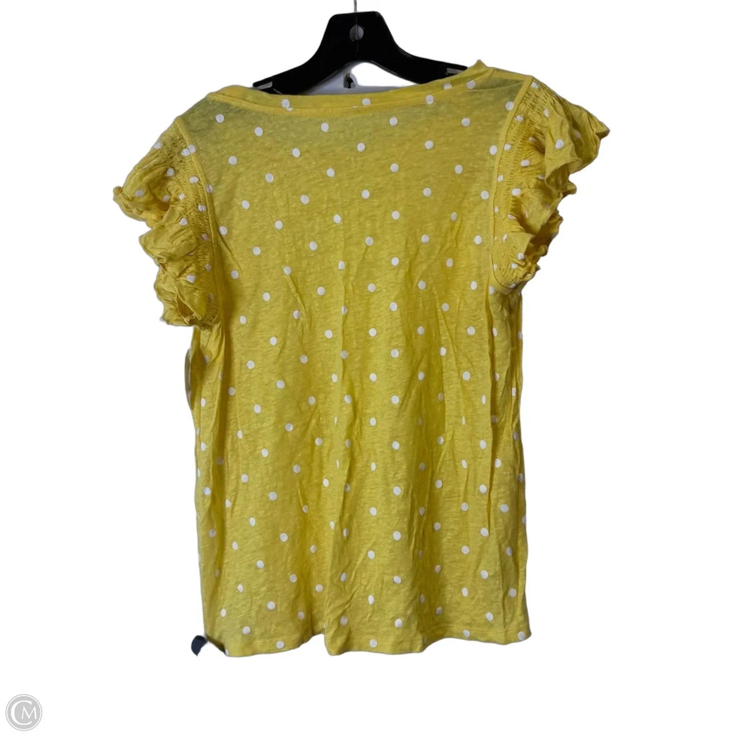 Top Sleeveless By Loft In Yellow, Size: M