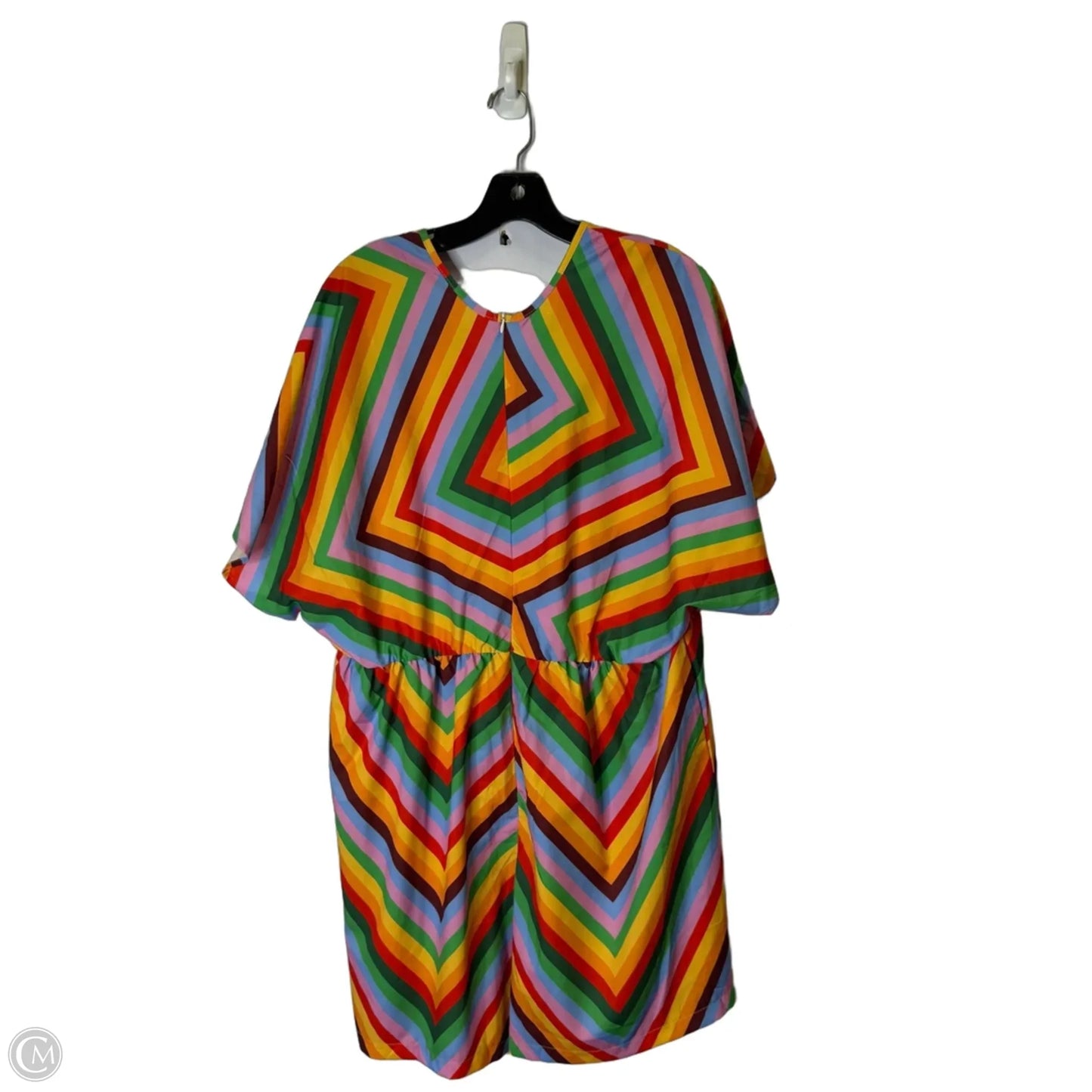 Romper By Shein In Rainbow Print, Size: 2x