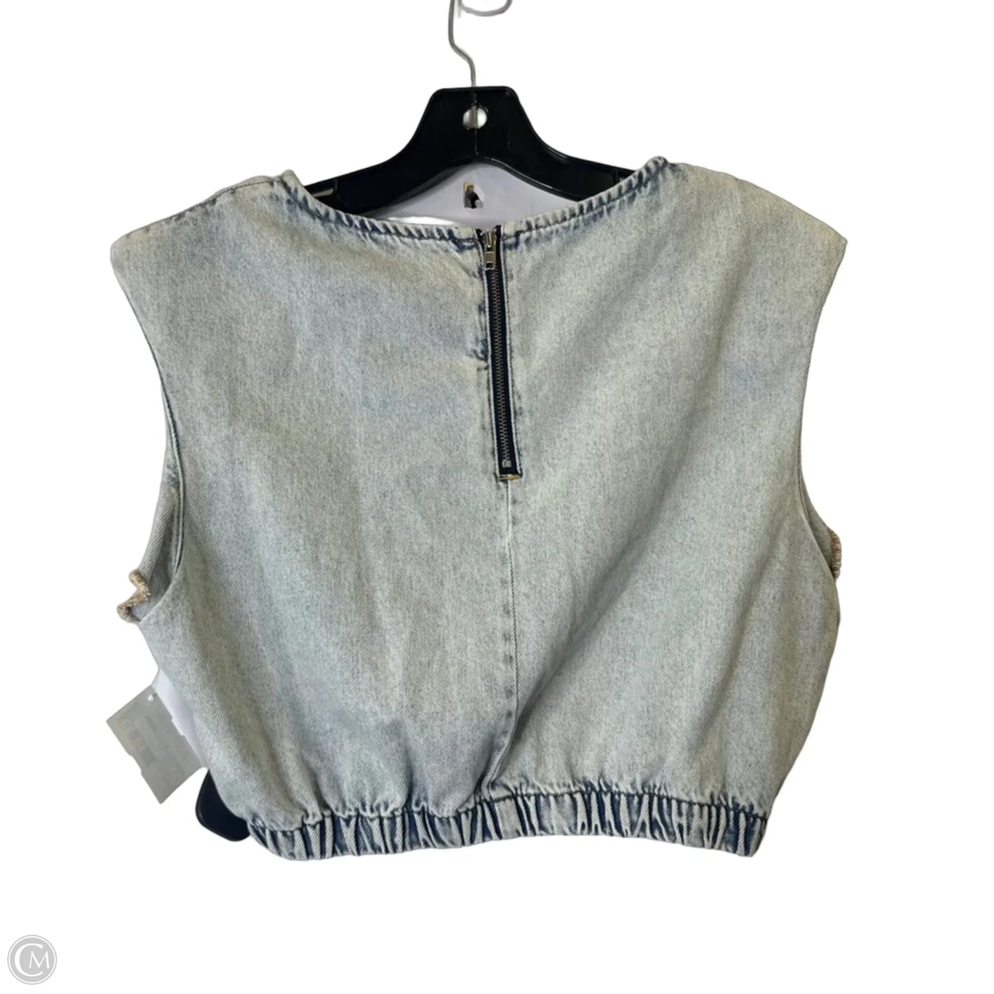 Top Sleeveless By Clothes Mentor In Blue Denim, Size: M