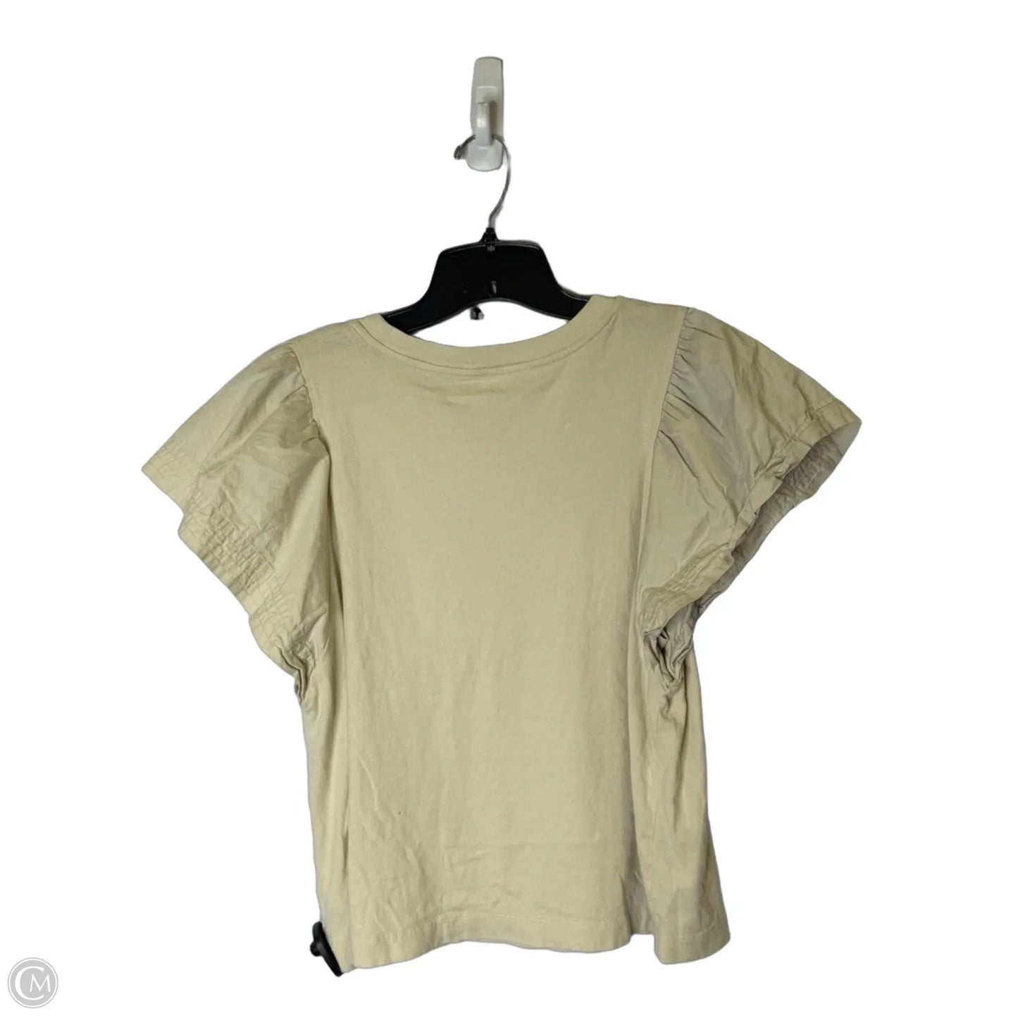 Top Short Sleeve By Old Navy In Cream, Size: L