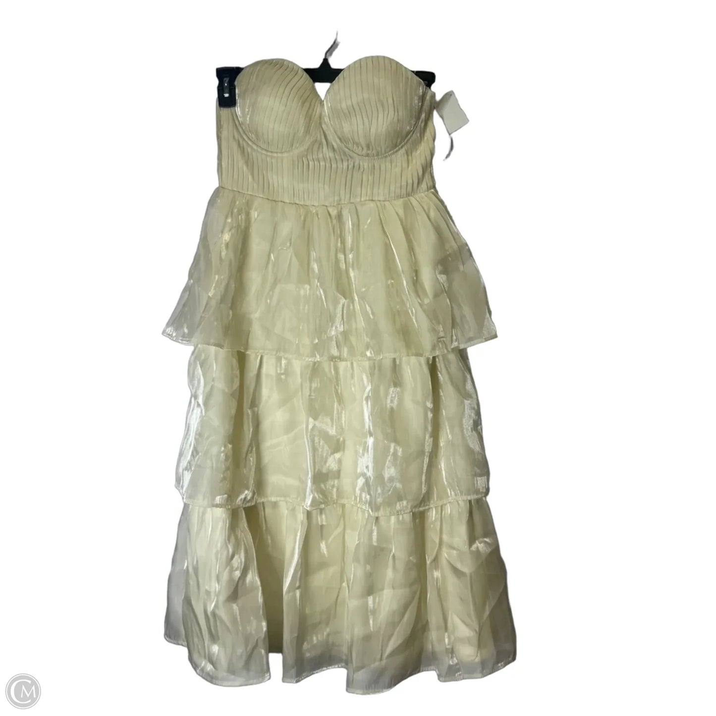 Dress Party Midi By Lulus In Cream, Size: M