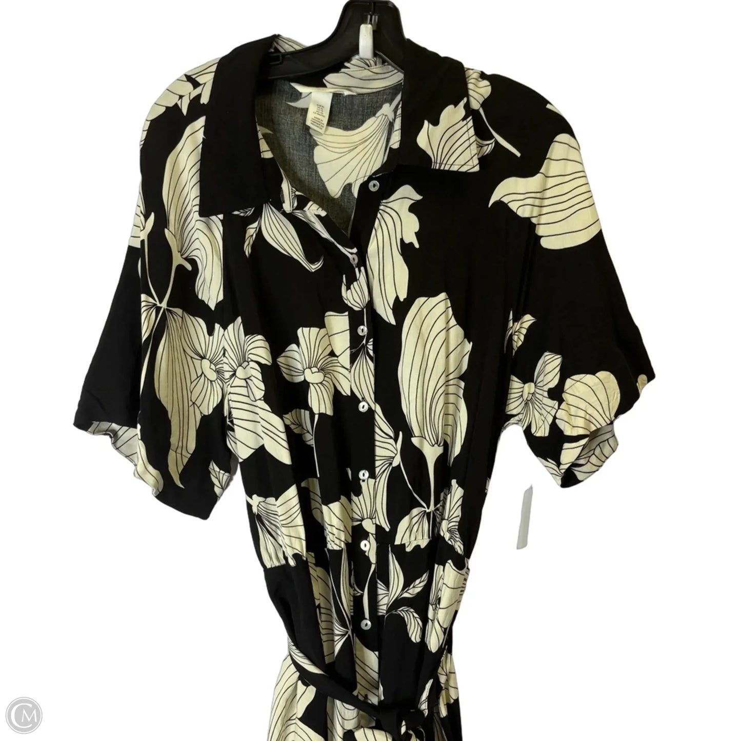 Dress Casual Maxi By H&m In Black, Size: Xl