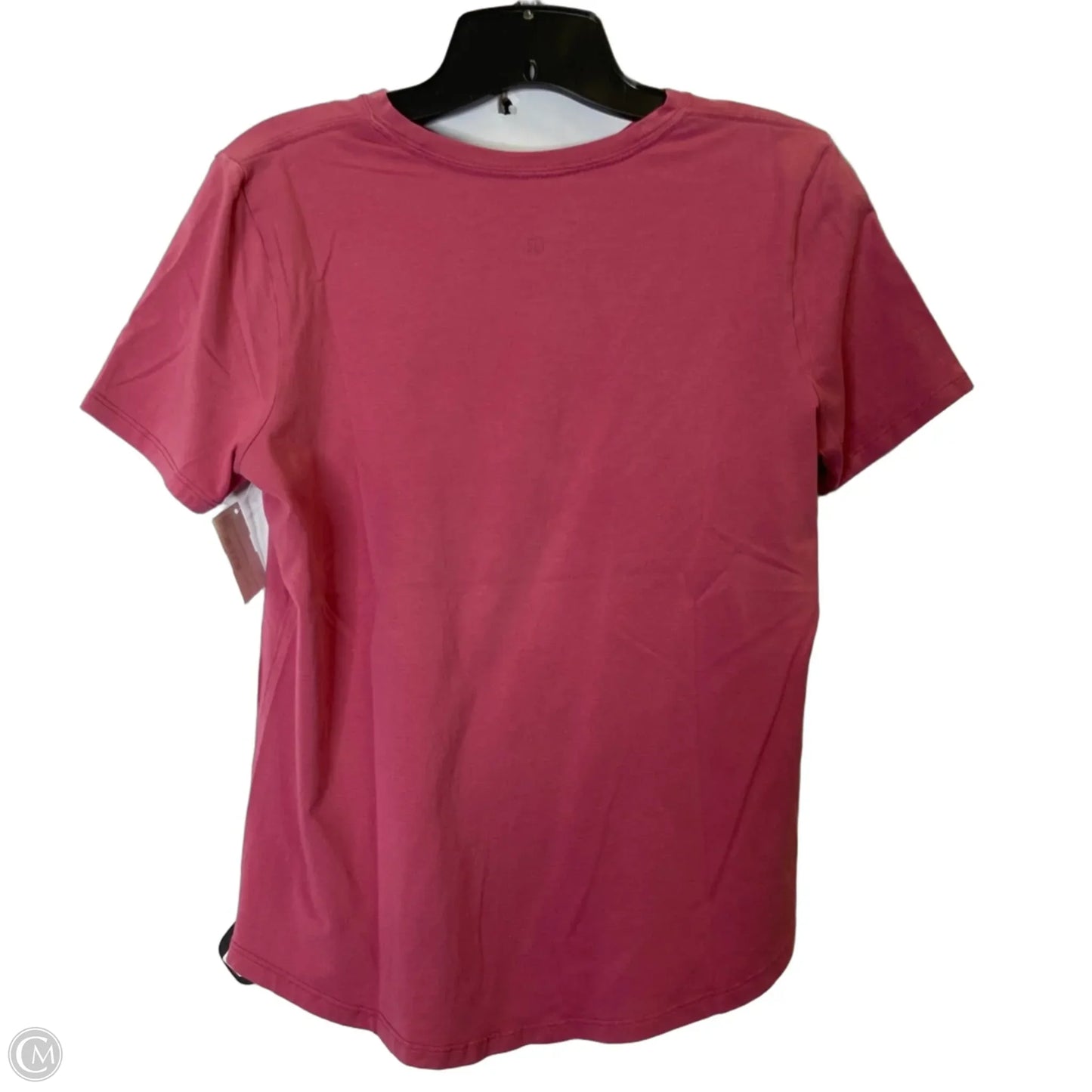 Athletic Top Short Sleeve By Lululemon In Pink, Size: S