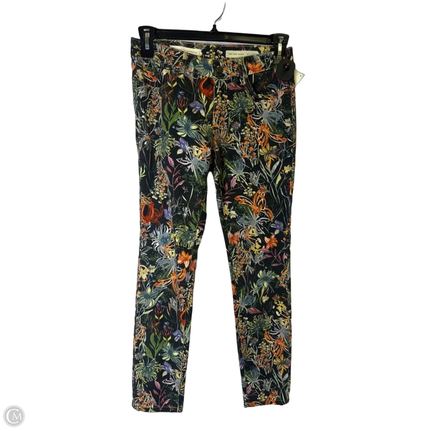Jeans Skinny By Pilcro In Floral Print, Size: 4