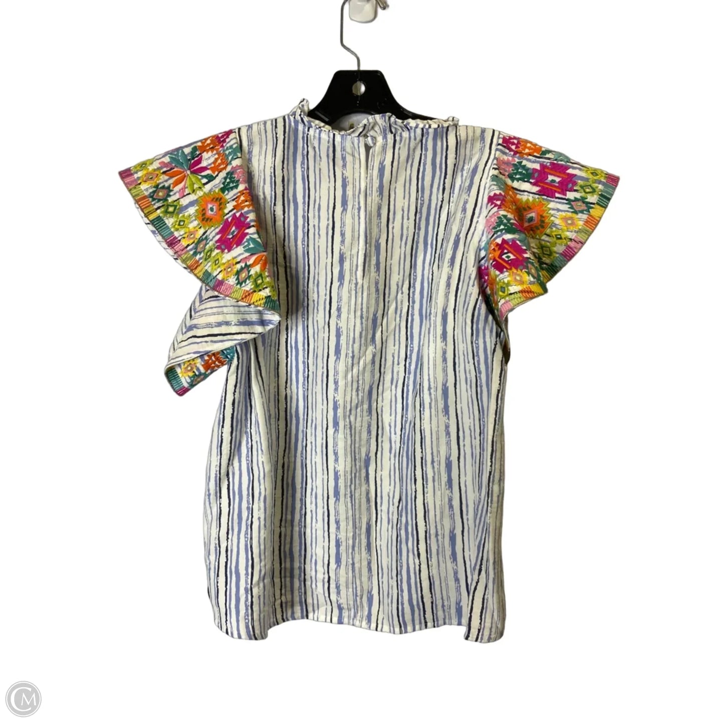 Top Short Sleeve By Thml In Striped Pattern, Size: S