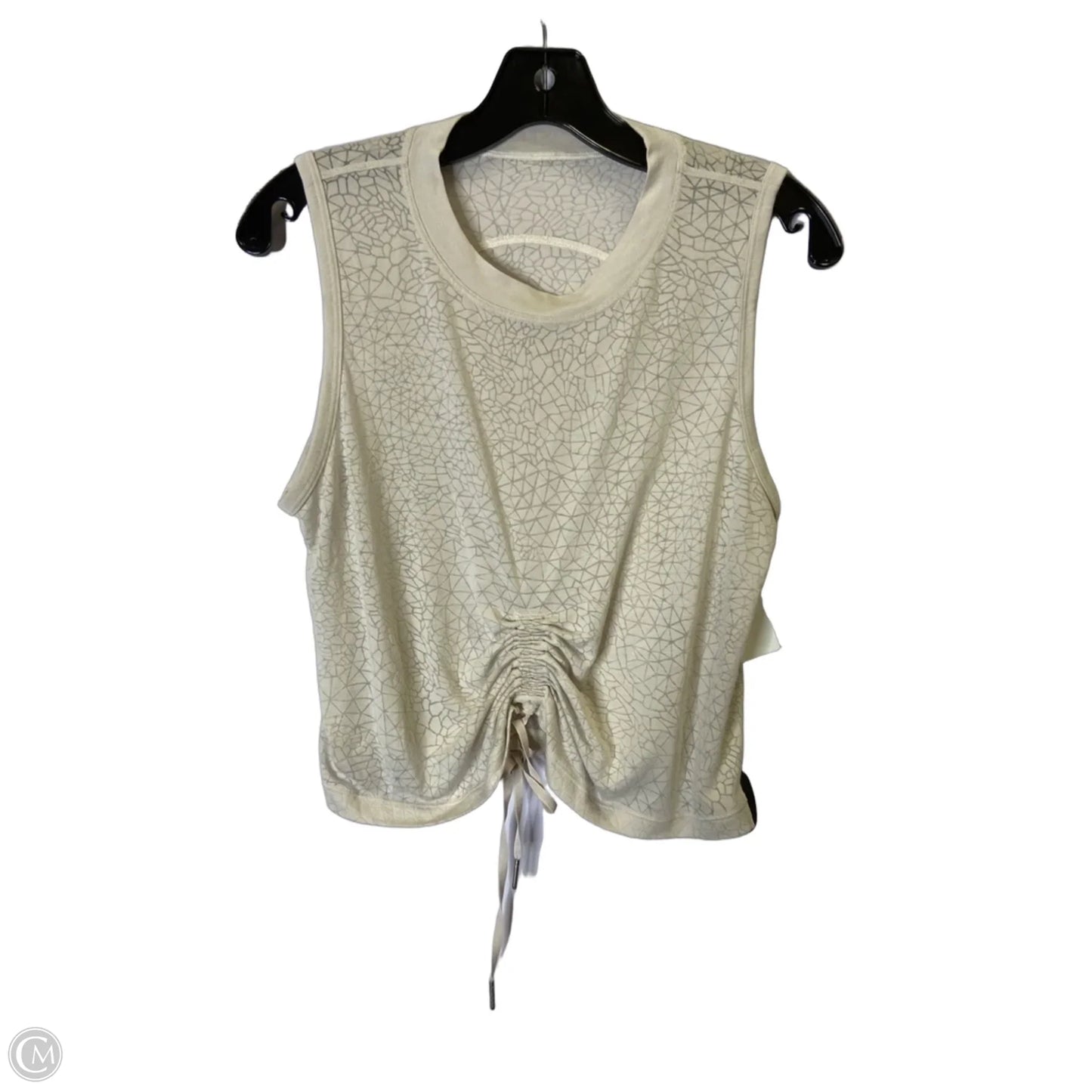 Athletic Tank Top By Lululemon In Cream, Size: M