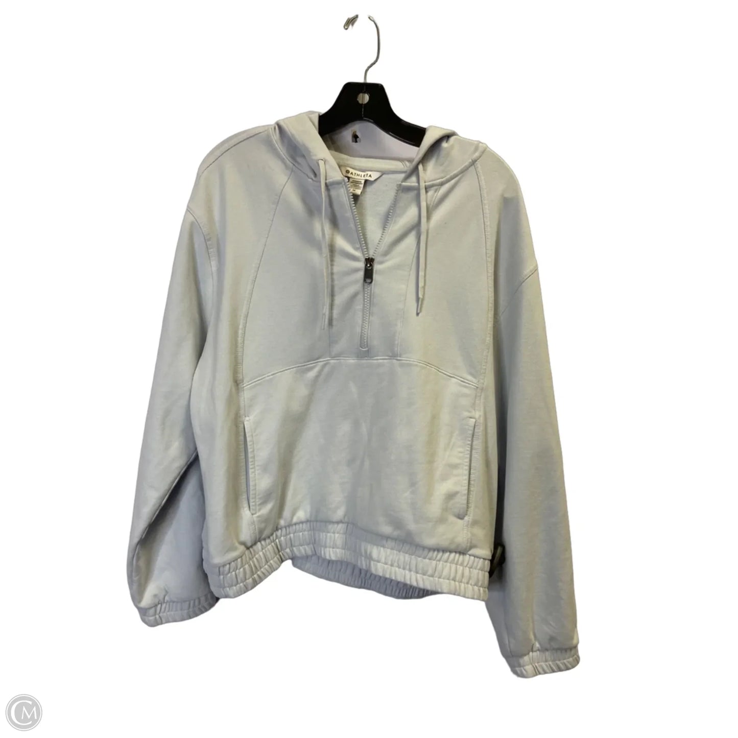 Athletic Sweatshirt Hoodie By Athleta In Blue, Size: M