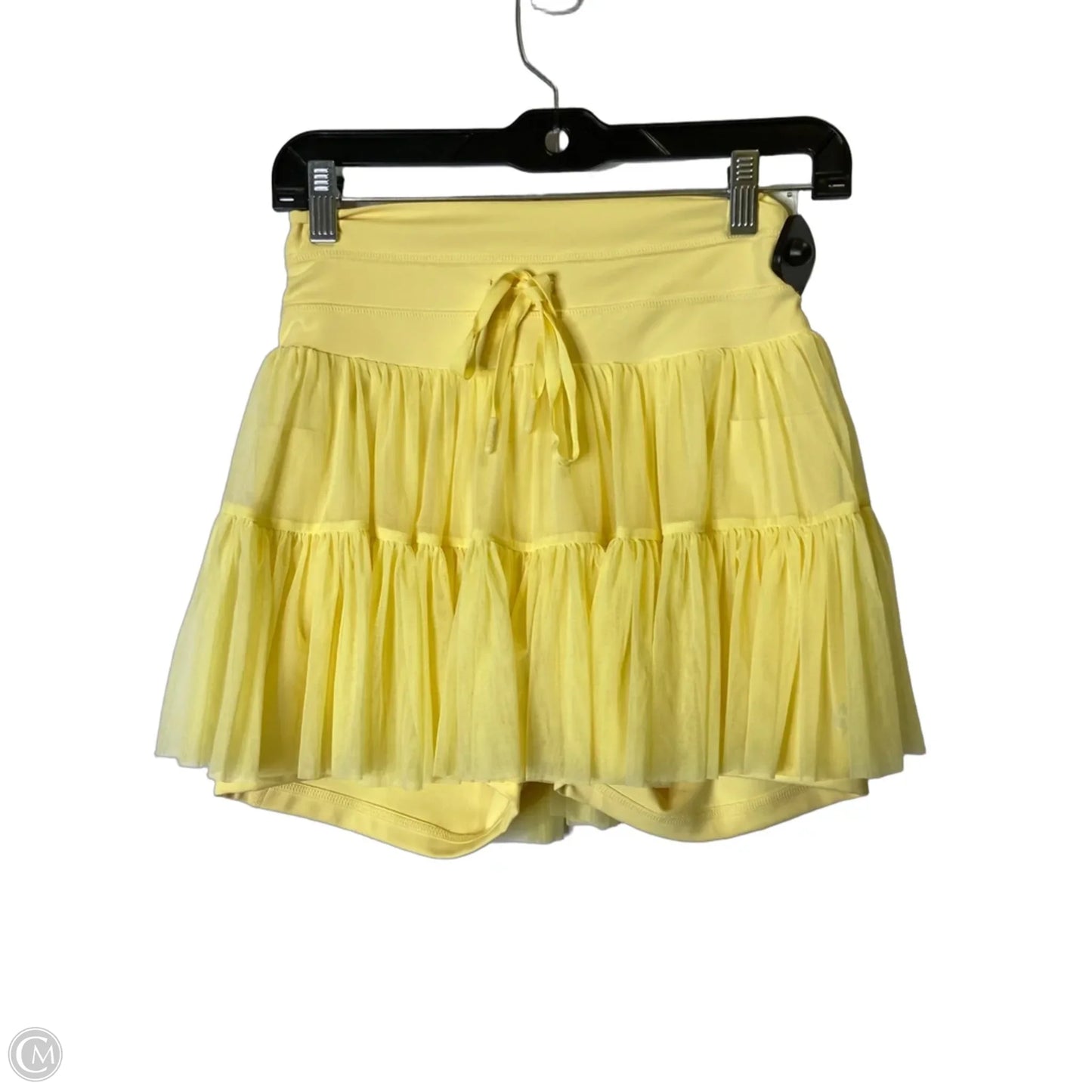 Skort By Clothes Mentor In Yellow, Size: S