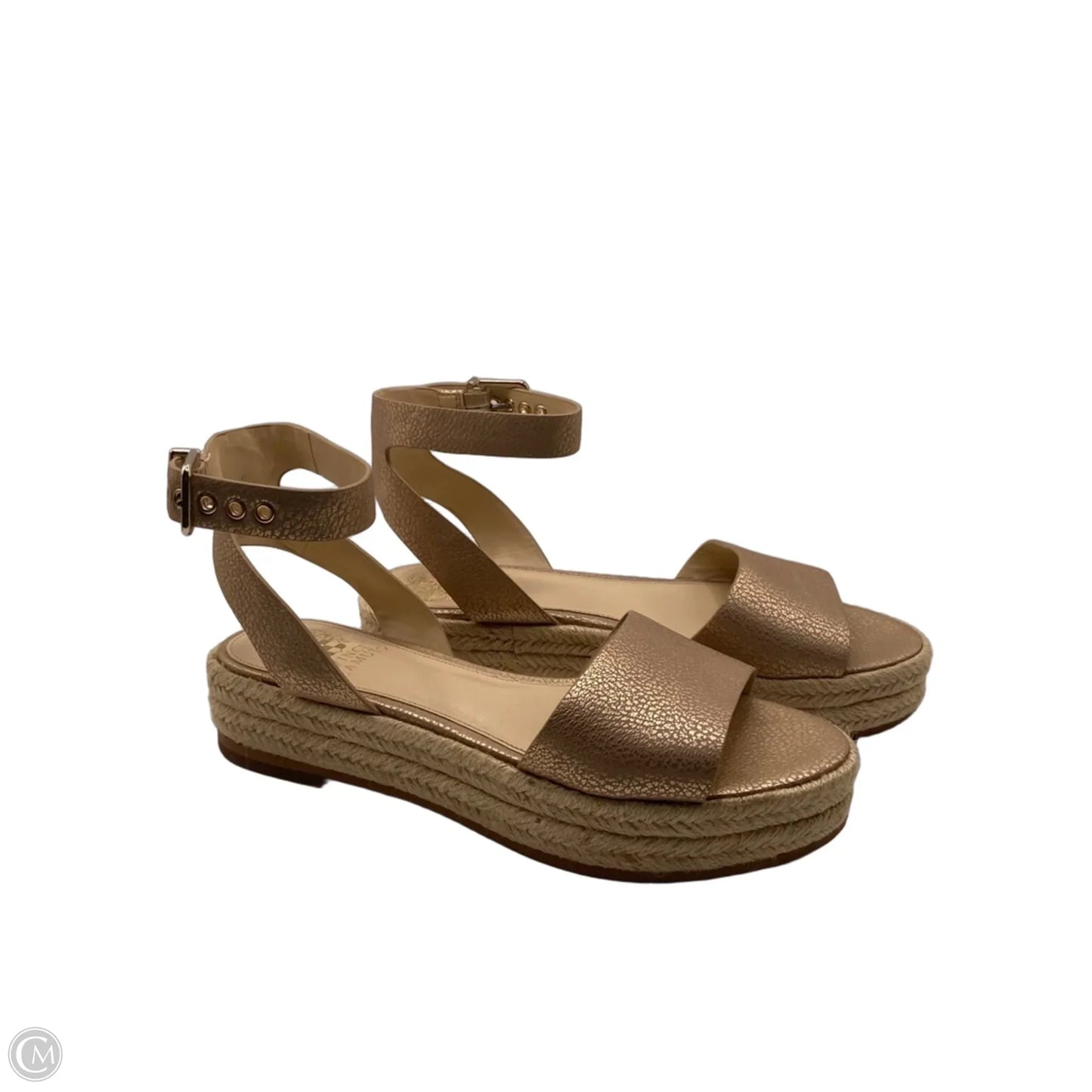 Sandals Heels Platform By Vince Camuto In Gold, Size: 7.5