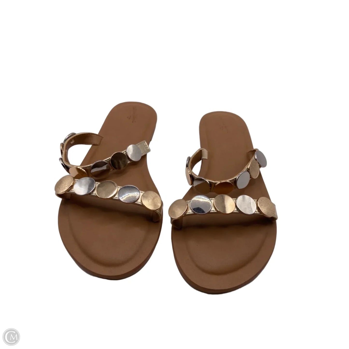 Sandals Flats By Universal Thread In Gold, Size: 8