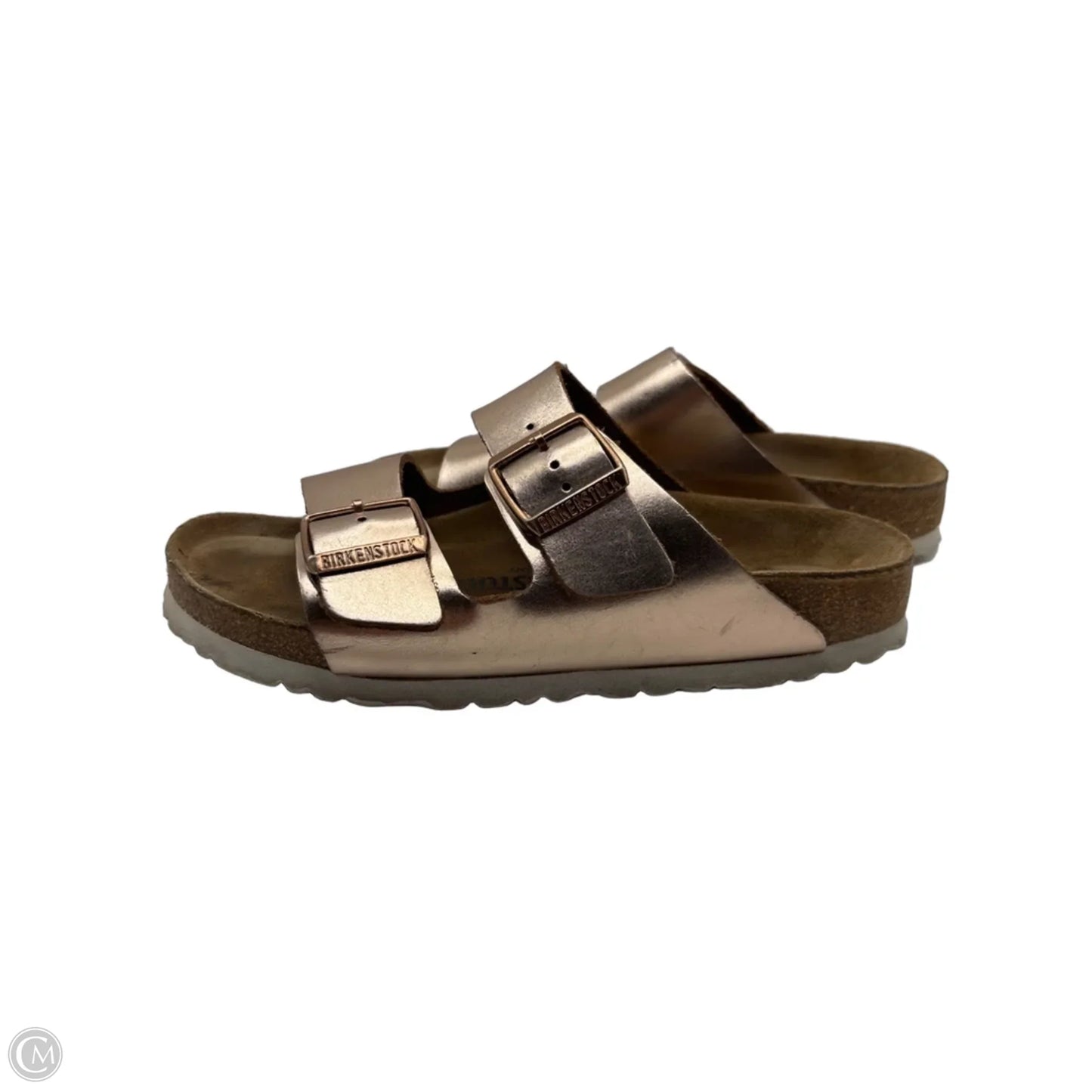 Sandals Flats By Birkenstock In Rose Gold, Size: 7