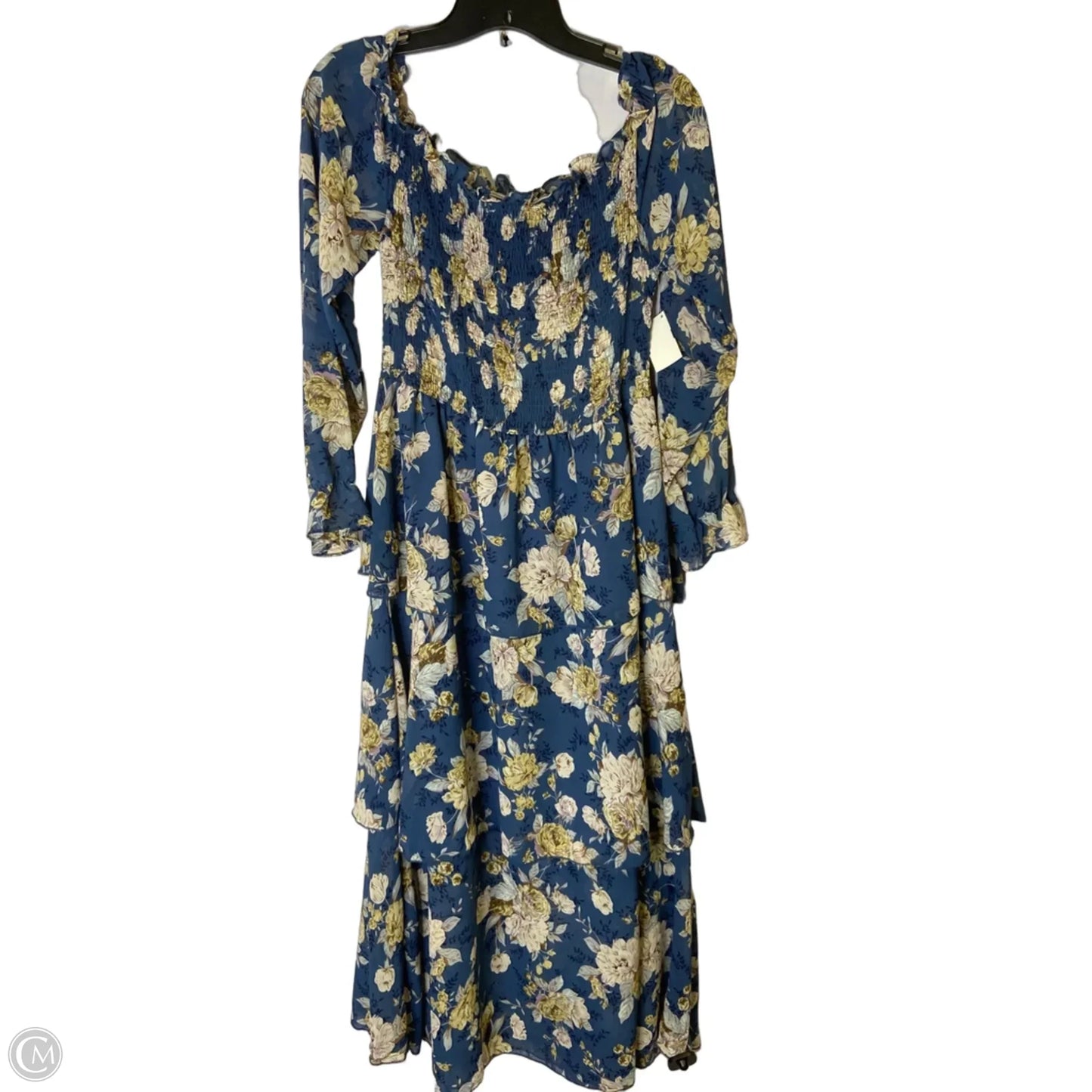 Dress Casual Midi By Shein In Blue, Size: Xl