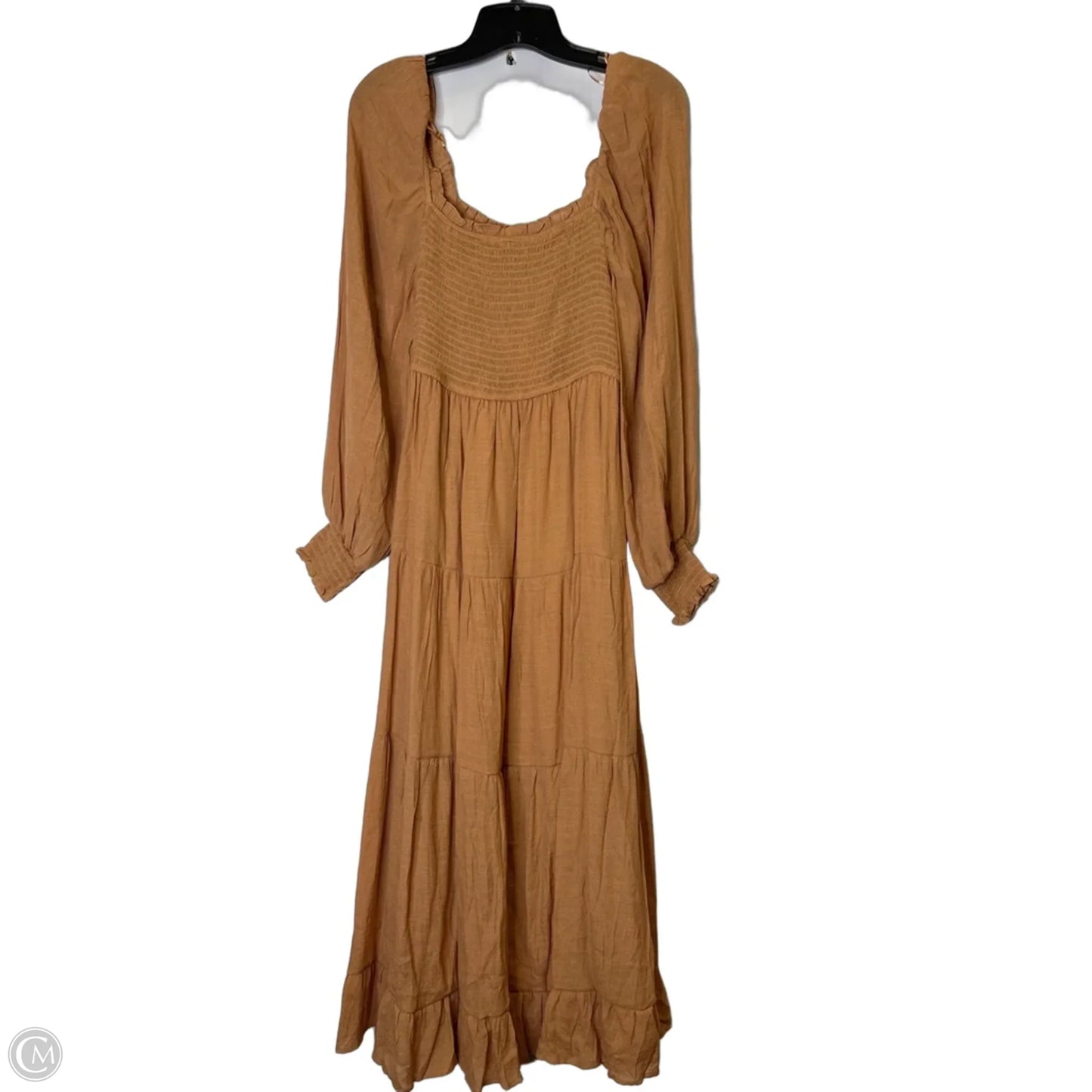 Dress Casual Maxi By By The River In Orange, Size: L