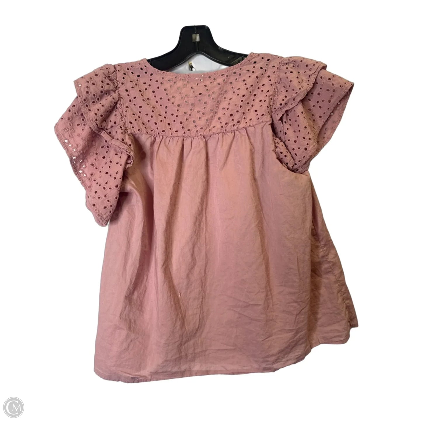 Top Short Sleeve By A New Day In Pink, Size: M