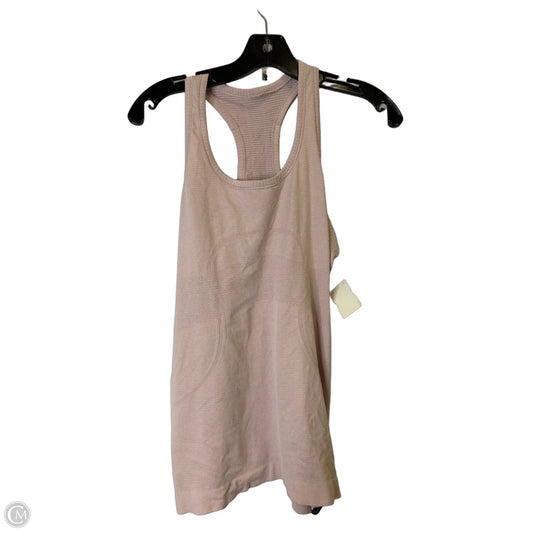 Athletic Tank Top By Lululemon In Pink, Size: 8