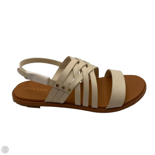 Sandals Flats By Cole-haan In Cream, Size: 9