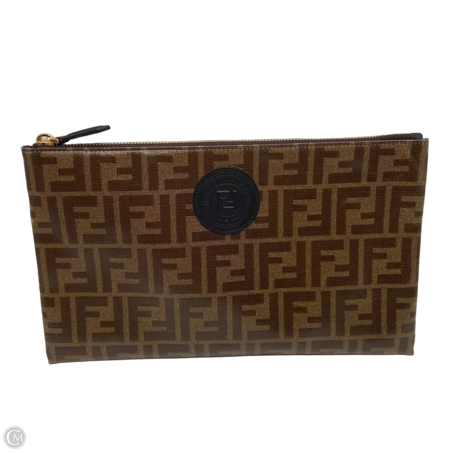 Clutch Luxury Designer By Fendi, Size: Large