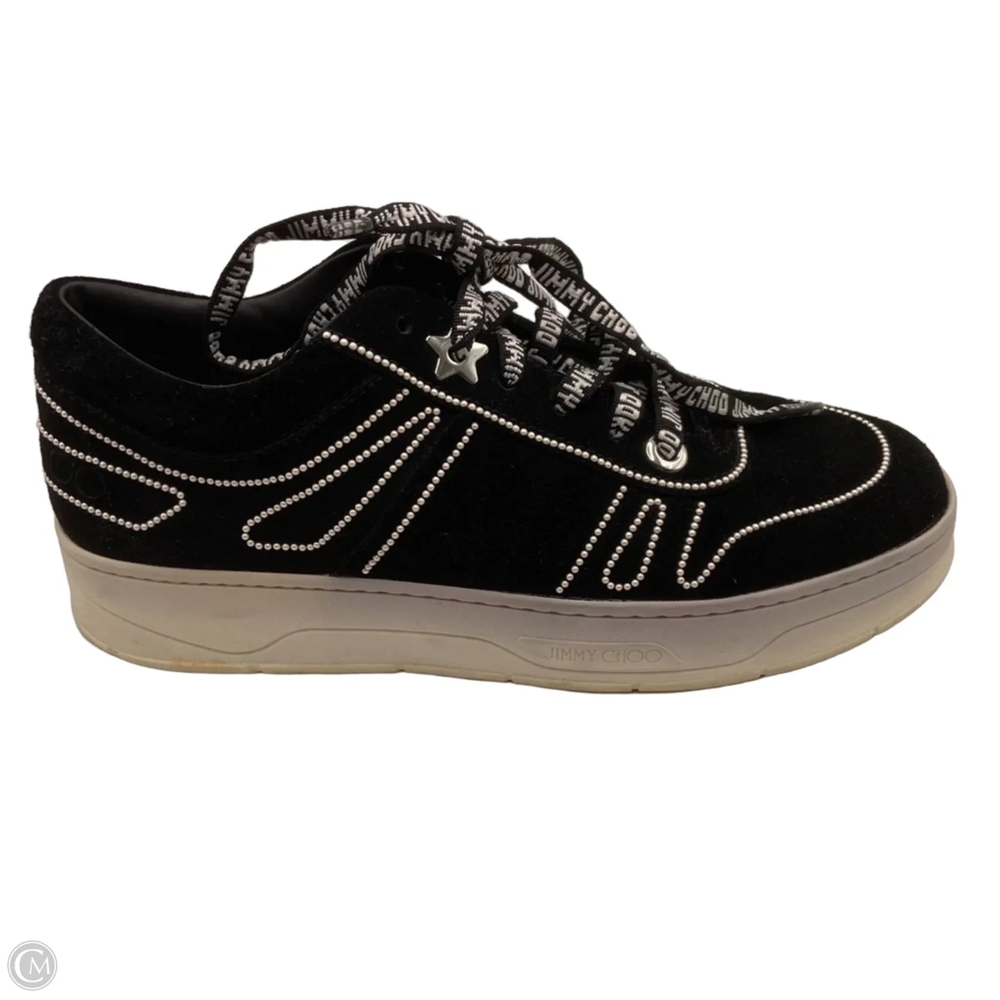 Shoes Luxury Designer By Jimmy Choo In Black, Size: 9.5